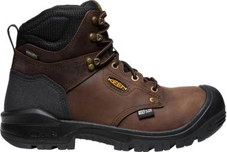 Keen Mens Independence Utility 6 Waterproof Work Boots In Brown