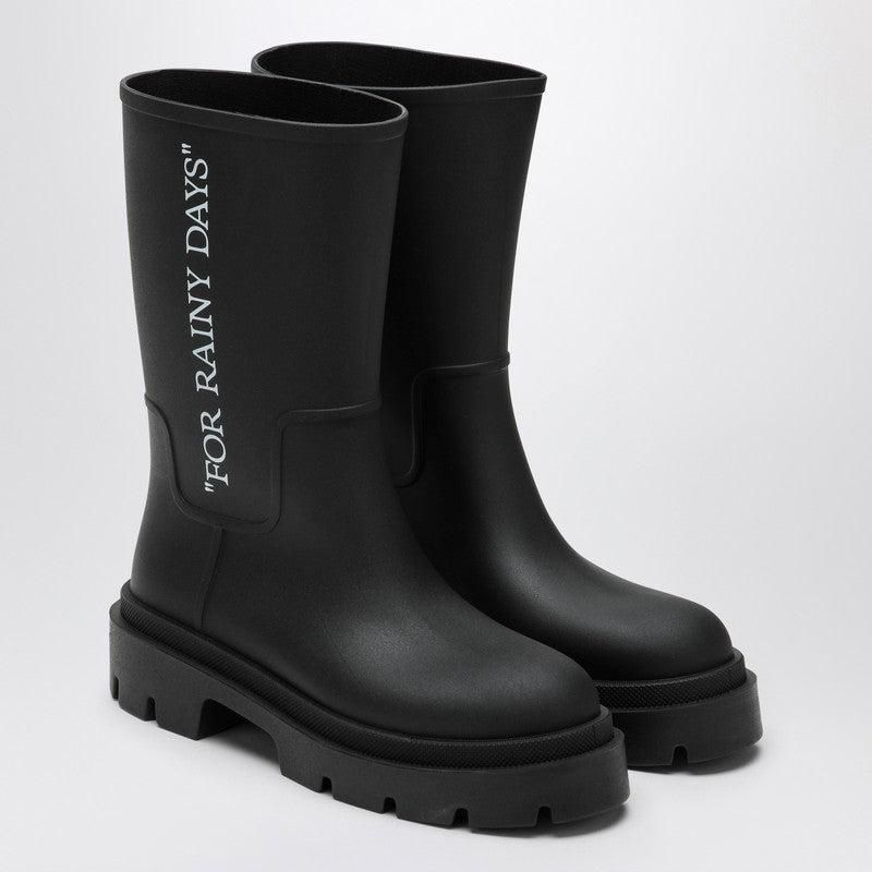 【関税込み】Off-White ブラック Reboot Rainy Days ブーツ Reboot Rainy Days in BLACK for Women | Off-White™
