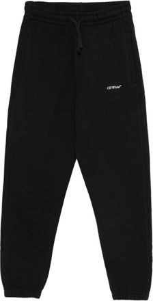 Off-white White Trousers Fashionable Style - male - Off White - Sweatpants - Black - 12 Y - Kids