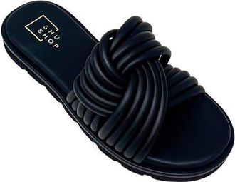 Shushop Cairo Slide Sandal in Black at Nordstrom, Size 7.5