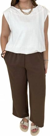 THML Clothing Valoria Sleeveless Ruffle Top In White