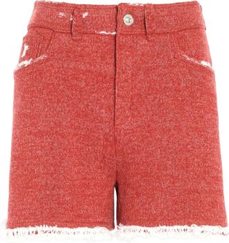 Barrie Shorts con frange - Rosso