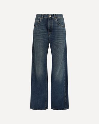 Brunello Cucinelli Wide-leg cotton denim Jeans Female 44