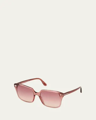 Tom Ford Faye Square Acetate Sunglasses