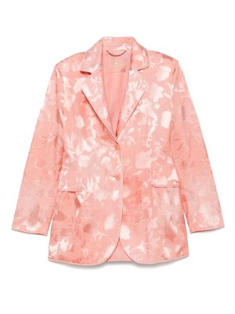 Ermanno Scervino Blazer met bloemenjacquard - Roze