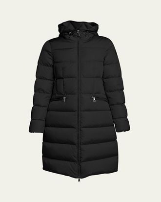 Moncler Avocette Water-Repellent Long Puffer Coat