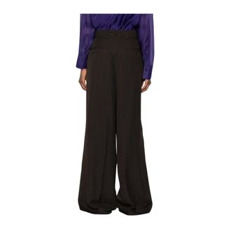 Dries Van Noten Wijde broek - Dames - Broeken - Bruin - Maat: L