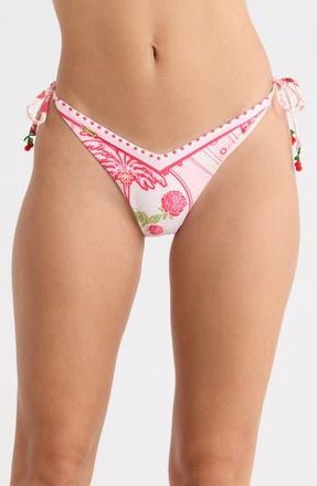 Maaji Sunshine Bikini Bottoms in Light Pastel Pink at Nordstrom Rack, Size Medium