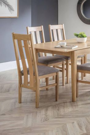 Julian Bowen Cotswold Dining Chair (Set of 2) in Light Oak