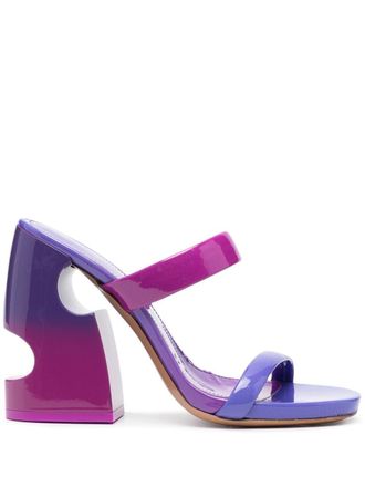 Off-white Womens Meteor Heeled D&eacute;grad&eacute; Sandals