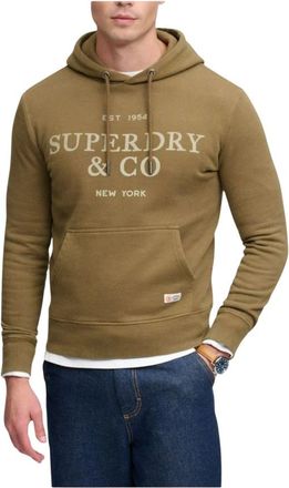 Superdry Sudadera con capucha - Sweatshirts & Hoodies - Hombre - Marr&oacute;n - XL