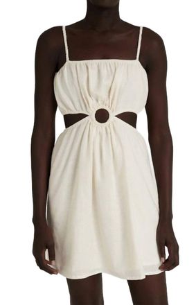 Faithfull The Brand Zuma Mini Dress In Plain Shell
