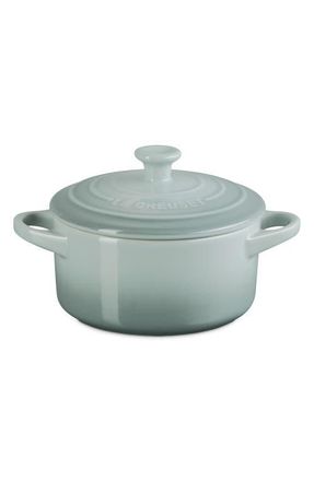 LE CREUSET 24-Ounce Mini Stoneware Cocotte in Sea Salt at Nordstrom