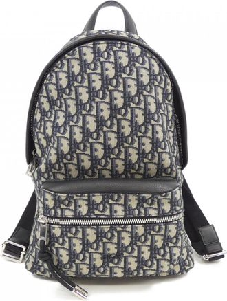 Dior Beige Black Navy Backpack (Pre-Owned)