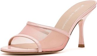 Stuart Weitzman Bareitall Slides 85 Womens Sandals Light Pink : 6.5 M, Synthetic
