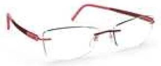 Silhouette Rimloze Brillen - unisex - Brillen - Rood - 45 MM - Accessoires