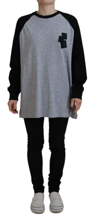 Dsquared2 Dsquared&sup2; Cotton Raglan Long Sleeves Casual Womens Top (Pre-Owned)