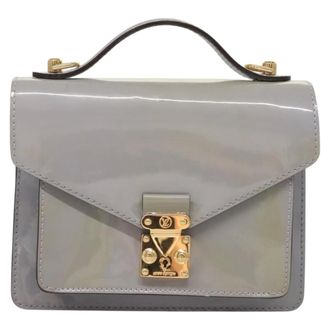 Louis Vuitton Monceau Vernis Purple Patent_Leather Handbag (Pre-Owned)