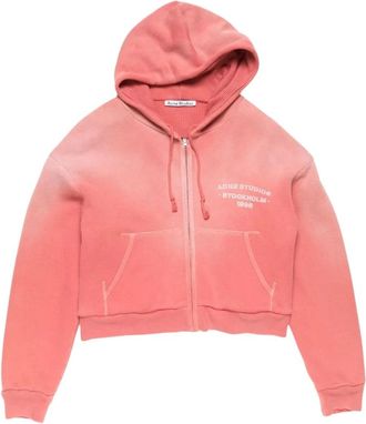 Acne Studios Hoodies & sweatvesten, Heren, Rood, M, Katoen, Jumpsuits & Playsuits
