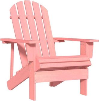 vidaXL Vidaxl - Silla De Jard&iacute;n Adirondack Madera Maciza De Abeto Rosa