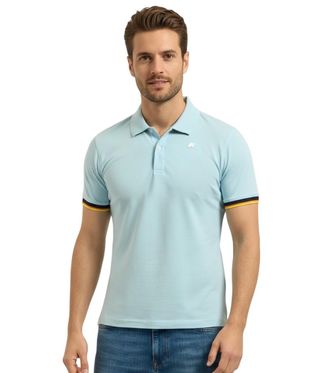 K-Way Light Blue Regular Polo