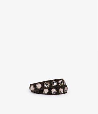 Pedro Garcia Crystal bracelet in black suede | The wrap bracelet | Essentials