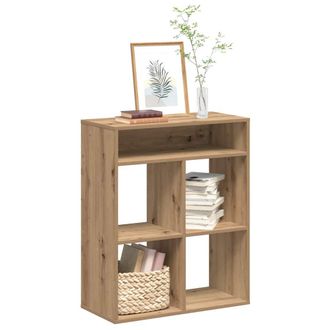 Berkfield Home Book Cabinet Artisan Oak 66x31x80 cm Engineered Wood in Brown | Size: 66 x 31 x 80 cm