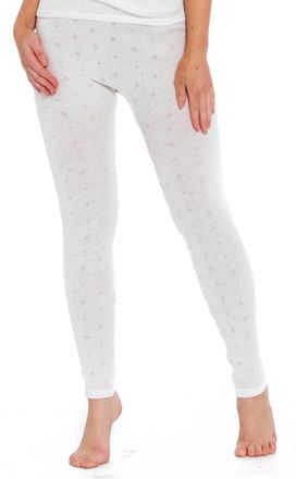 Generic Ladies Thermal Leggings Woven Lace Pants Black or White