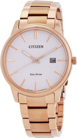 Citizen Pair Eco-Drive White Dial Mens Watch BM6973-97A