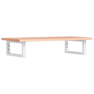 Berkfield Home Basin Shelf Wall Mounted Steel & Solid Wood Oak in Brown