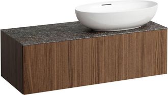 Laufen Il Bagno Alessi Cajonera, Encimera De Piedra Marrone - Laufen