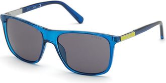 Guess GU6957 91A Mens Sunglasses Blue Size 58