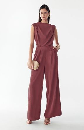 BWLDR Bailey Jumpsuit in Rosewood at Nordstrom, Size 10