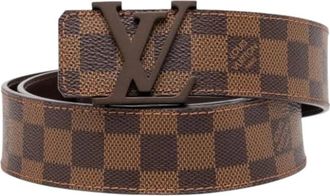 Louis Vuitton Pre-owned Belts, female, Brown, Size: ONE SIZE Pre-owned Damier Canvas Belt
