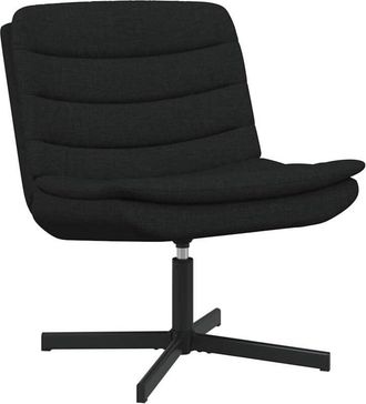 vidaXL Vidaxl - Silla Giratoria Negro 63 X 75 X 76 Cm Tela