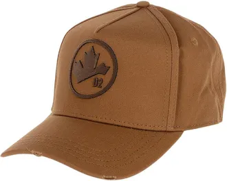 Dsquared2 Brown Leaf Logo Baseball Cap