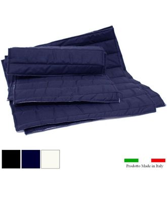 Sartore Bianco - Set 4 Sottofasce In Cotone Trapuntato 2 Piccole E 2 Grandi Made In Italy