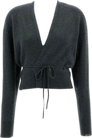 Extreme Cashmere N&deg;516 Ella Cardigan a Fascia - - Knitwear - Donna - Grigio - ONE SIZE