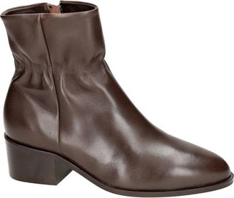 Softwaves Gabina Enkellaars met hak - Dames - Schoenen - Bruin - Maat: 42 EU Leer