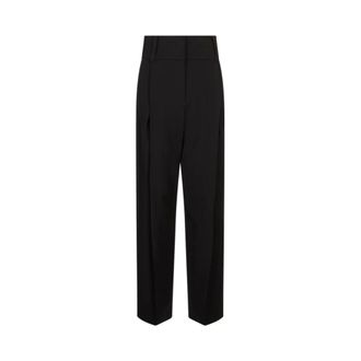 Sportmax Wide Broeken - Dames - Broeken - Zwart - Maat: 2XS