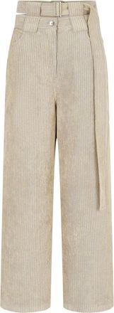 TOMBOY Pantaloni a coste con pieghe - Toni neutri