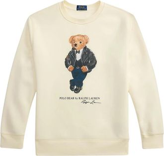 Polo Ralph Lauren Loopback Fleece Sweatshirt - Heren - Sweatshirts - Beige - M - Katoen - Hoodies & sweatvesten