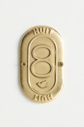 Anthropologie Claudette Brass House Numbers