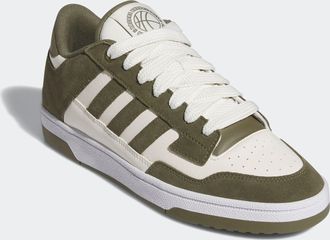 adidas Sneaker ADIDAS SPORTSWEAR RAPID COURT LOW, Damen, Gr. 44,5, olistr, clowhi, ftwwht, Leder, Synthetik, Schuhe Sneaker