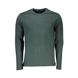 La Martina T-shirt Girocollo Manica Lunga - - Tops - Uomo - Verde - L