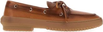 Miu Miu Brown Lace-up Loafers