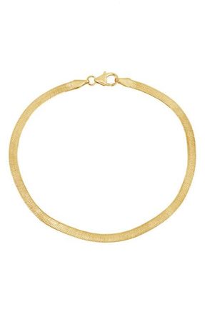 Bony Levy 14K Gold Herringbone Bracelet, 2.8mm in 14K Yellow Gold at Nordstrom