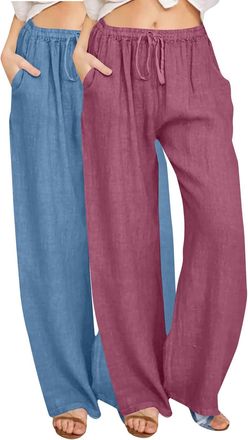 Generic Black Trousers Khaki Pants Beige Linen Pants Womens Clothing Summer Navy Sweat White Cheesecloth Womens Petite Stretchy Trousers Ladies Striped