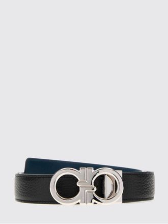 Ferragamo Cintura reversibile in pelle con fibbia Gancini
