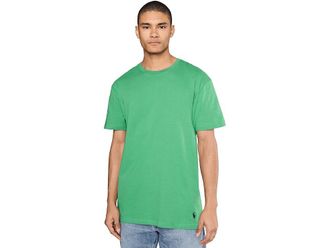 Polo Ralph Lauren Classic Fit Crew Undershirts Mens T Shirt White/Raft Green/Office Blue : 2XL, Cotton